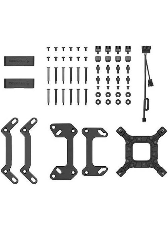 DeepCool LT720 high performance liquid CPU cooler provides strong heat dissipation power with a 360mm radiator, three precision tuned FK120 fans, and a multidimensional infinity mirror top cap. - Image 5